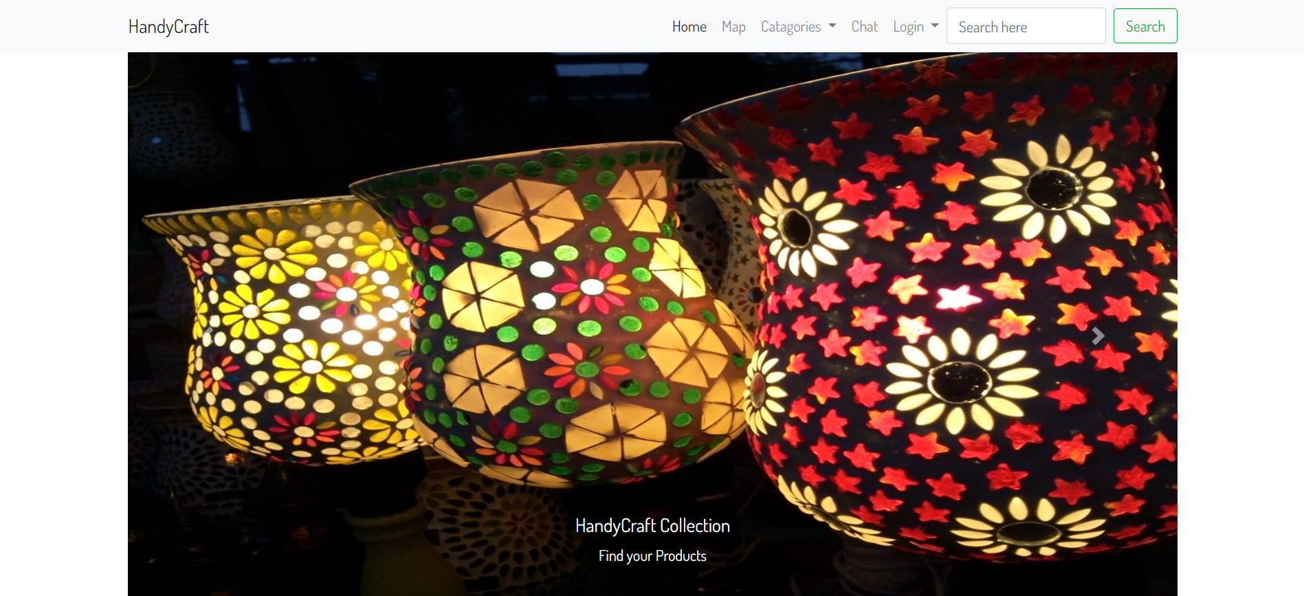 Online Store For handycraft Products